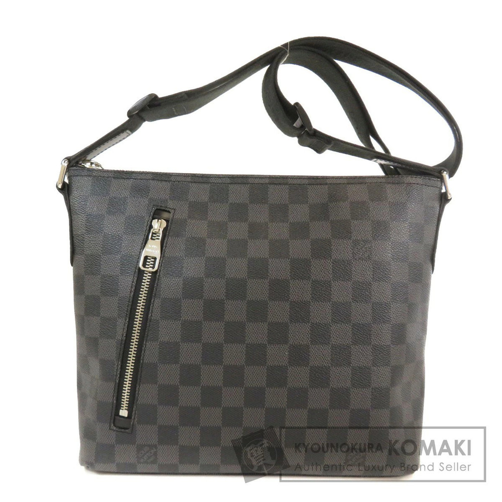 Louis Vuitton Mick Damier Graphite Black Shoulder Bag Canvas